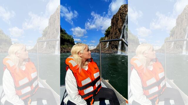 La reconocida actriz y cantante, Lali Espósito, visitó Cataratas. Foto: IG @lalioficial