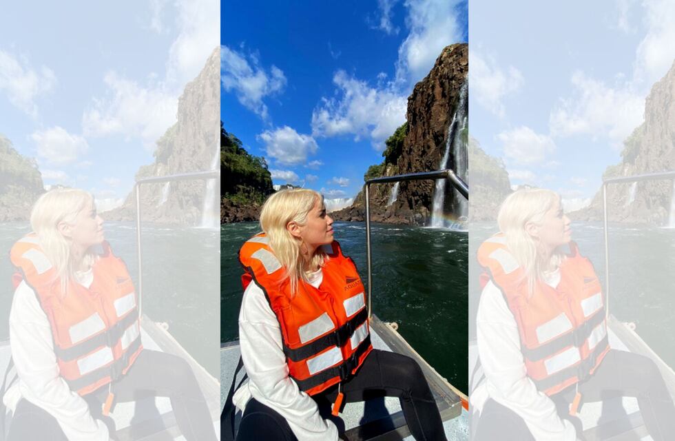 La reconocida actriz y cantante, Lali Espósito, visitó Cataratas