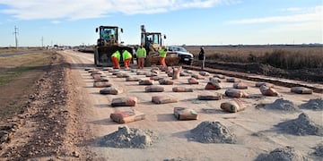 Los trabajos en la rotonda entre Sunchales y Ataliva