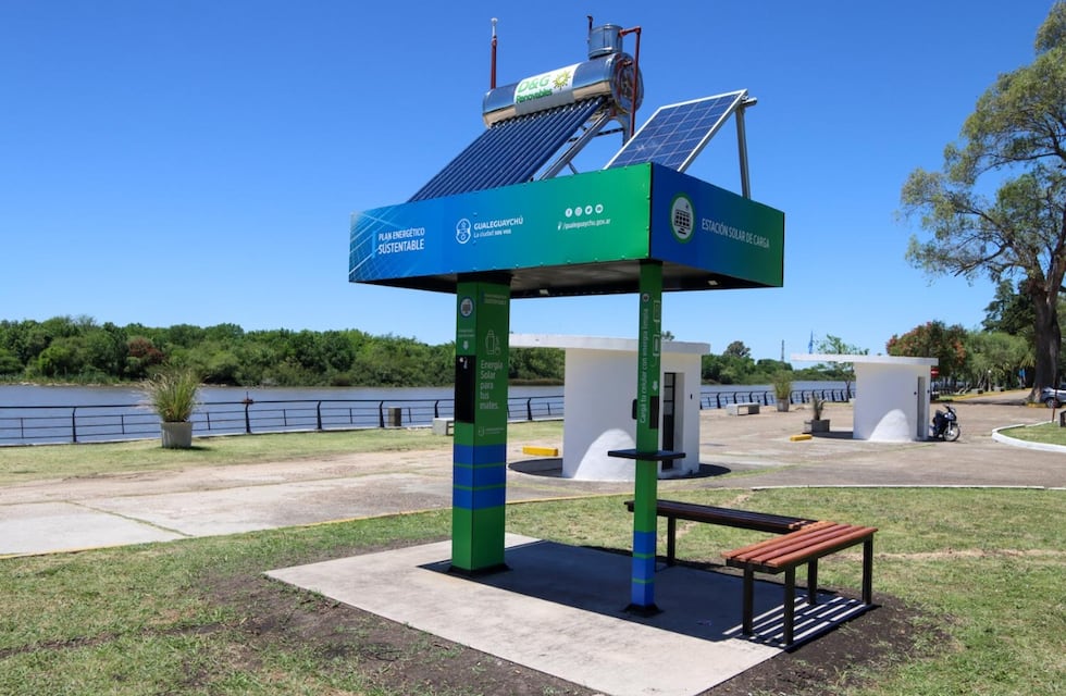 Gualeguaychú cuenta con una estación solar en el Parque del Frigorífico