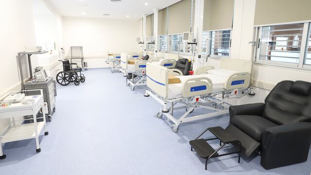 Así se ve el área de Pediatría del Nuevo Hospital de Rafaela, próximo a inaugurarse