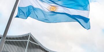 Bandera de Argentina.