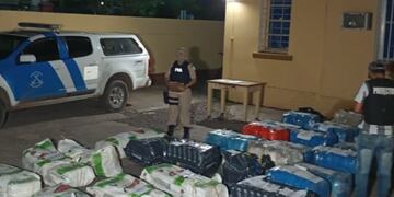 La mercadería fue puesta a disposición de la AFIP-DGA Delegación Puerto Iguazú.