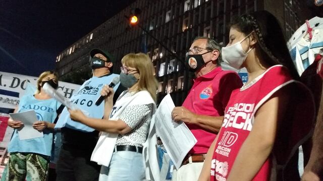 Referentes del Frente Gremial dieron a conocer la respuesta de las bases a la propuesta del Gobierno.