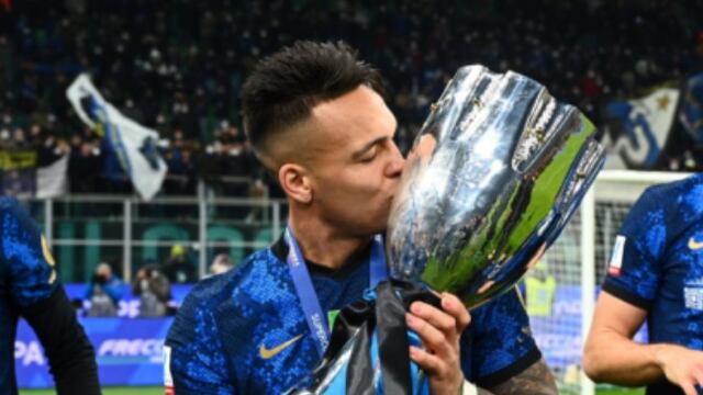 Lautaro Martínez campeón de la Supercopa de Italia