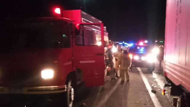 Accidente RN 14. Crédito: Bomberos Voluntarios de Ceibas