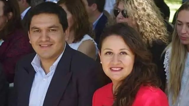Juan Manuel Ojeda y su esposa Jesica Laferte que ahora será senadora provincial por el cuarto distrito.