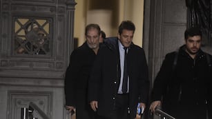 Sergio Massa a la salida del Congreso de la Nación. / Foto: Federico López Claro