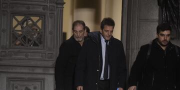 Sergio Massa a la salida del Congreso de la Nación. / Foto: Federico López Claro