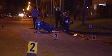 Cuatro heridos tras el choque entre dos motos en Apóstoles.