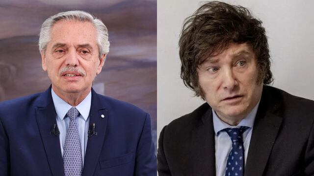 Alberto Fernández y Javier Milei