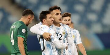 Lautaro Martínez es uno de los futbolistas argentinos en la Serie A.