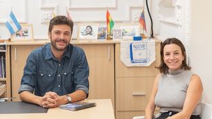 El concejal Juan Monteverde y la diputada provincial Lucila De Ponti cerraron un acuerdo para las elecciones 2023 en Rosario.