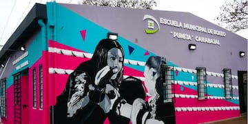 La Escuela Municipal de Boxeo, recientemente inaugurada en San Salvador de Jujuy, en la avenida Párroco Marschke al 1.000.
