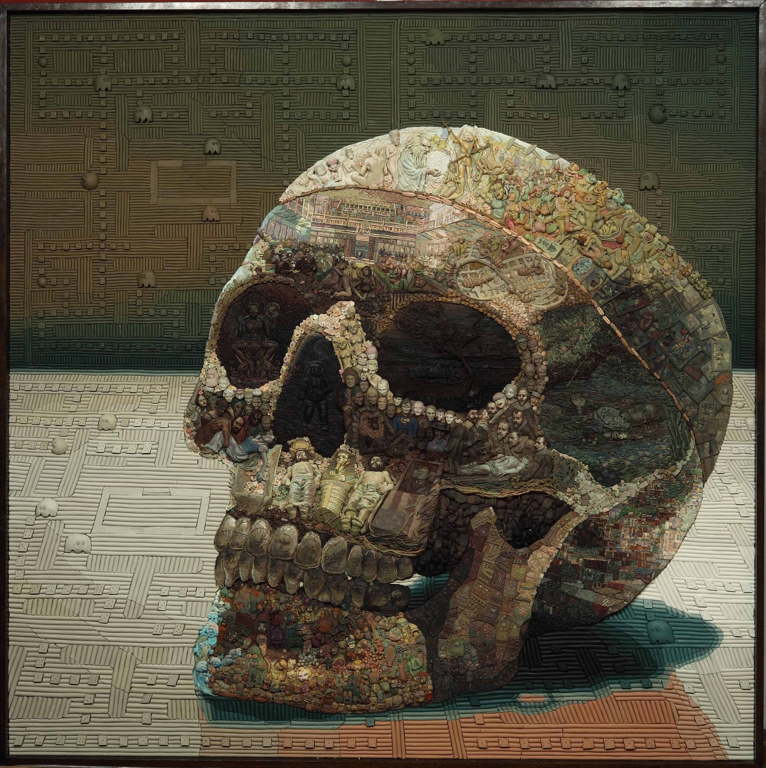 Calavera en plastilina