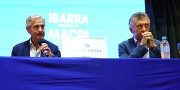 Andrés Ibarra y Mauricio Macri.