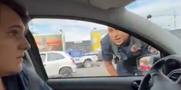 Lautaro Ordóñez, el joven que atropelló a dos policías en Córdoba (Captura de video).