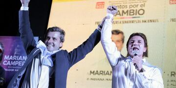 Campero y Sánchez cerraron la campaña electoral.
