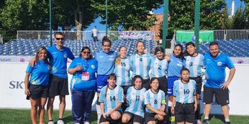 "Las Murciélagas", la Selección Femenina de Fútbol para Ciegas consagrada reciente campeona del mundo.