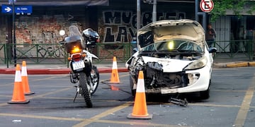 El siniestro vial en el centro de Córdoba.