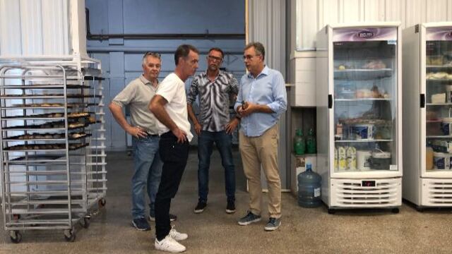 Recorrida del intendente Luis Castellano a un nuevo emprendimiento