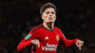 Alejandro Garnacho, jugador del Manchester United.