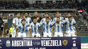 La formación de Argentina ante Venezuela. (Prensa AFA).