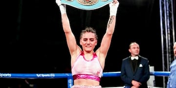 Micaela "La Princesita" Luján, boxeadora de Villa Mercedes.