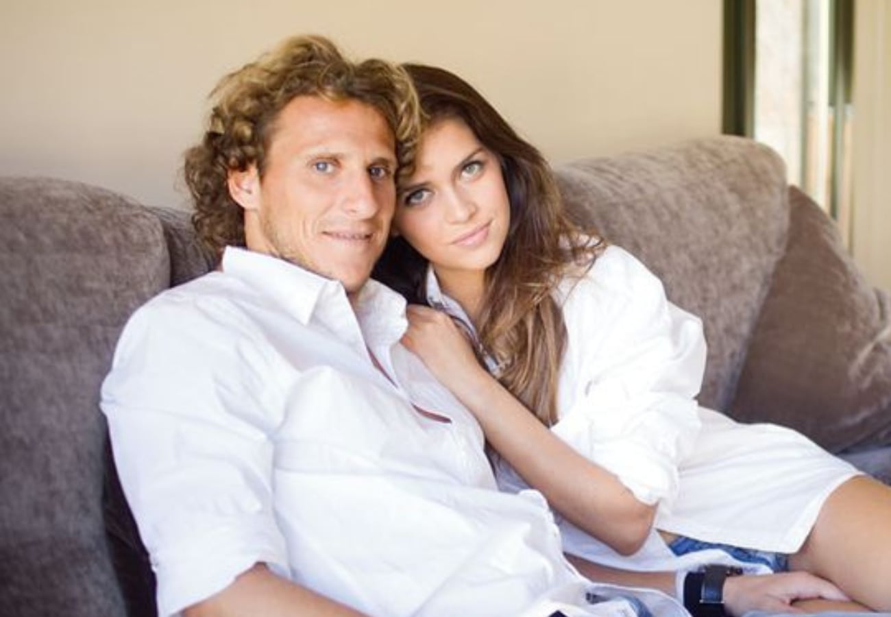 Zaira Nara y Diego Forlán.