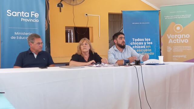 Presentación de datos de Rafaela en el Ministerio de Educación