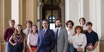 Película Argentina 1985 con el protagonismo de Ricardo Darín y Juan Pedro Lanzani. Foto Prensa Argentina 1985