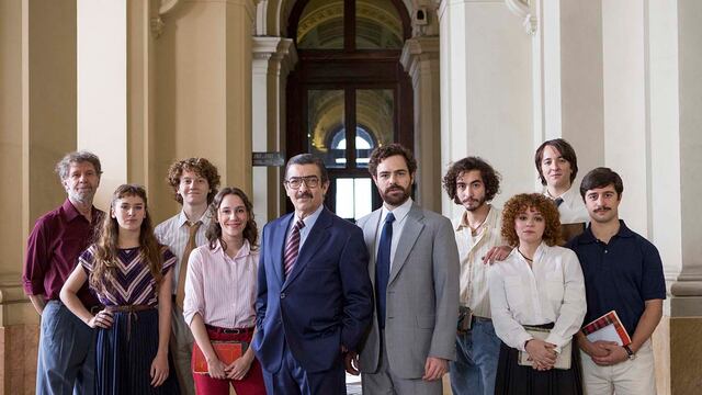 Película Argentina 1985 con el protagonismo de Ricardo Darín y Juan Pedro Lanzani. Foto Prensa Argentina 1985
