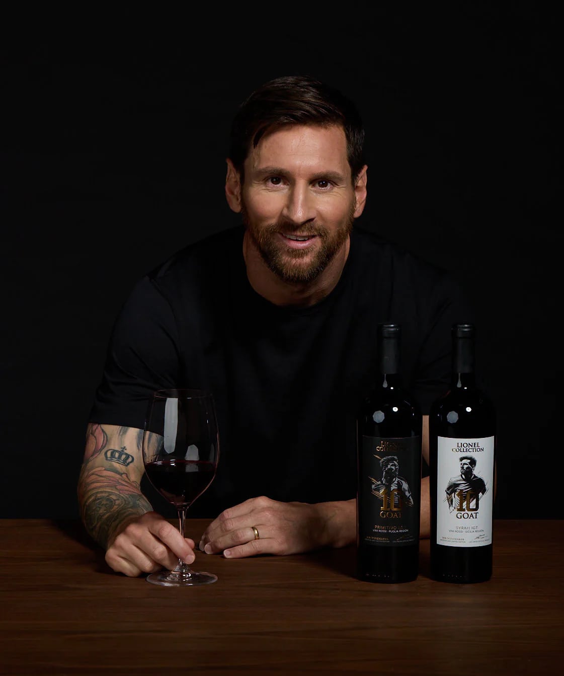 Messi y su colección de vinos propios.