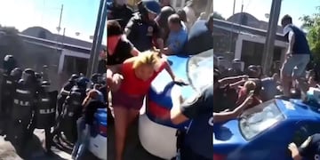 Padres de los niños se enfrentaron con la Policía cuando detenían a la presunta abusadora.