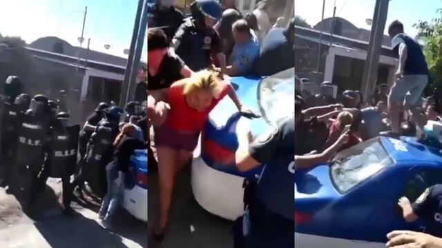 Padres de los niños se enfrentaron con la Policía cuando detenían a la presunta abusadora.