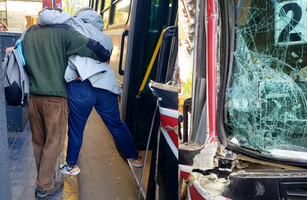 Chocaron dos colectivos en el centro de Córdoba: hay pasajeros heridos