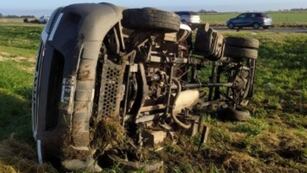 Accidente múltiple autopista Rosario-Córdoba