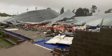 Fuerte temporal en Bahía Blanca dejó destrozos en la ciudad, varios heridos y evacuados. - Gentileza