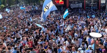 Festejos en el centro de Villa Carlos Paz