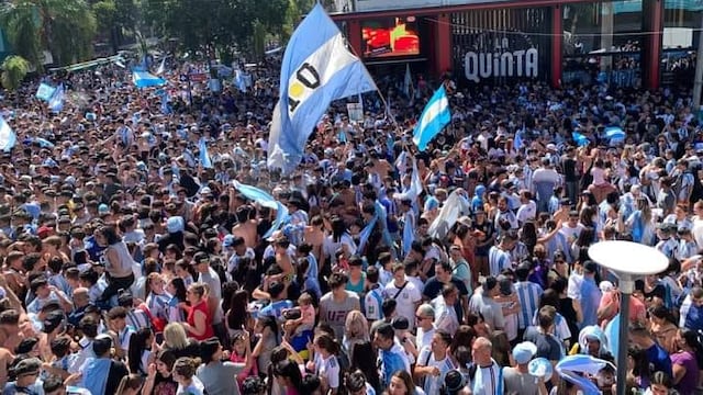 Festejos en el centro de Villa Carlos Paz