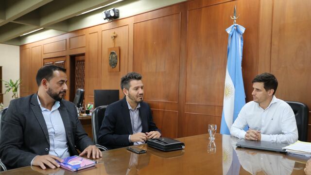 Viotti recibió en el despacho de intendencia a Pablo Polito, Director Provincial de Atención de Emergencias; y a Alfredo Lorenzato, encargado del 911 en la Región Centro.