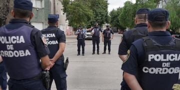El operativo policial (Policía de Córdoba).