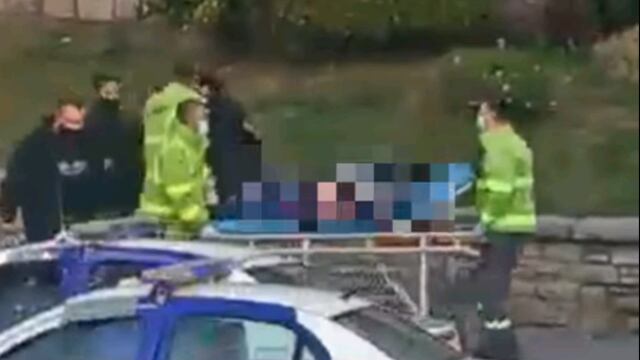 La persona fue asistida por médicos del SAME