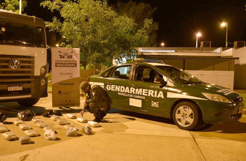Gendarmería secuestró marihuana en la zona de El Arco en Posadas