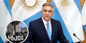 Martín Llaryora mostró su apoyo a la organización Hijos tras el ataque sufrido.