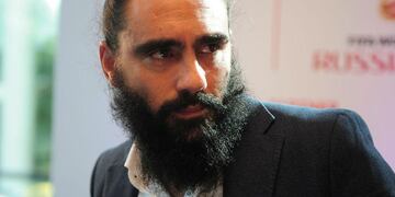 Sorín luce una tupida barba desde hace años.