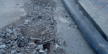 Recambio de cañeria sobre calle Asunción