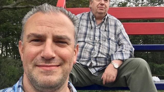 Marcelo junto a su padre Héctor Ariznabarreta