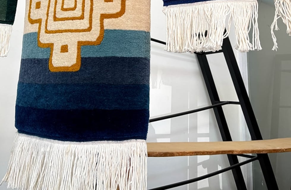 La icónica "Chacana" en un tapiz catamarqueño