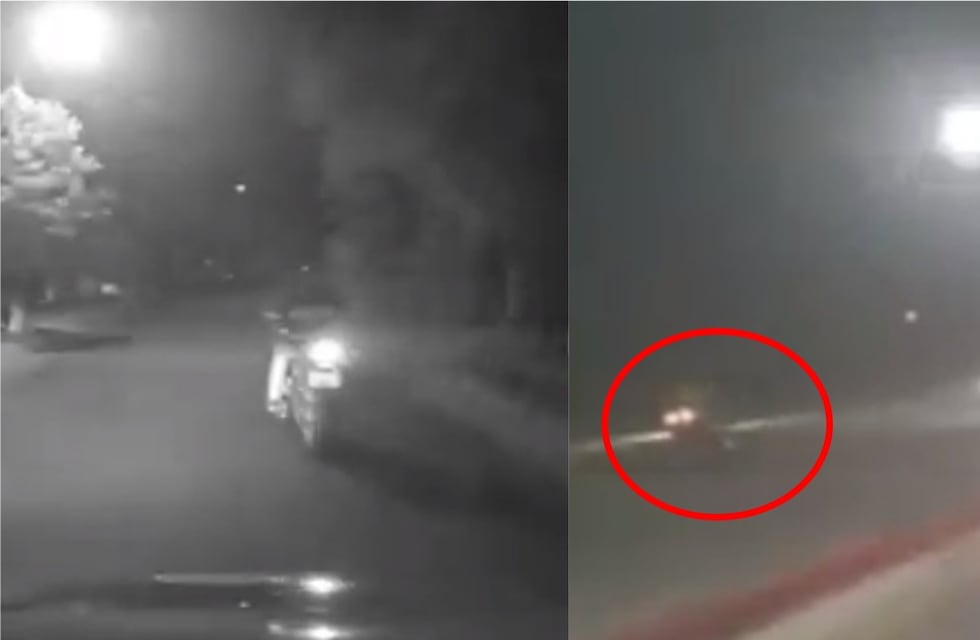 Impresionante video: escapaba de la Policía y chocó de frente contra un taxi, en Córdoba